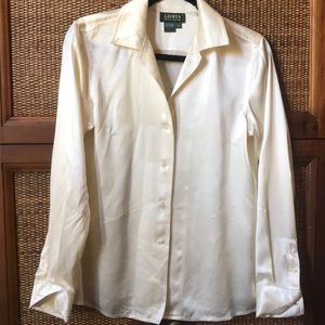 Ralph Lauren Classic 100% Silk Blouse